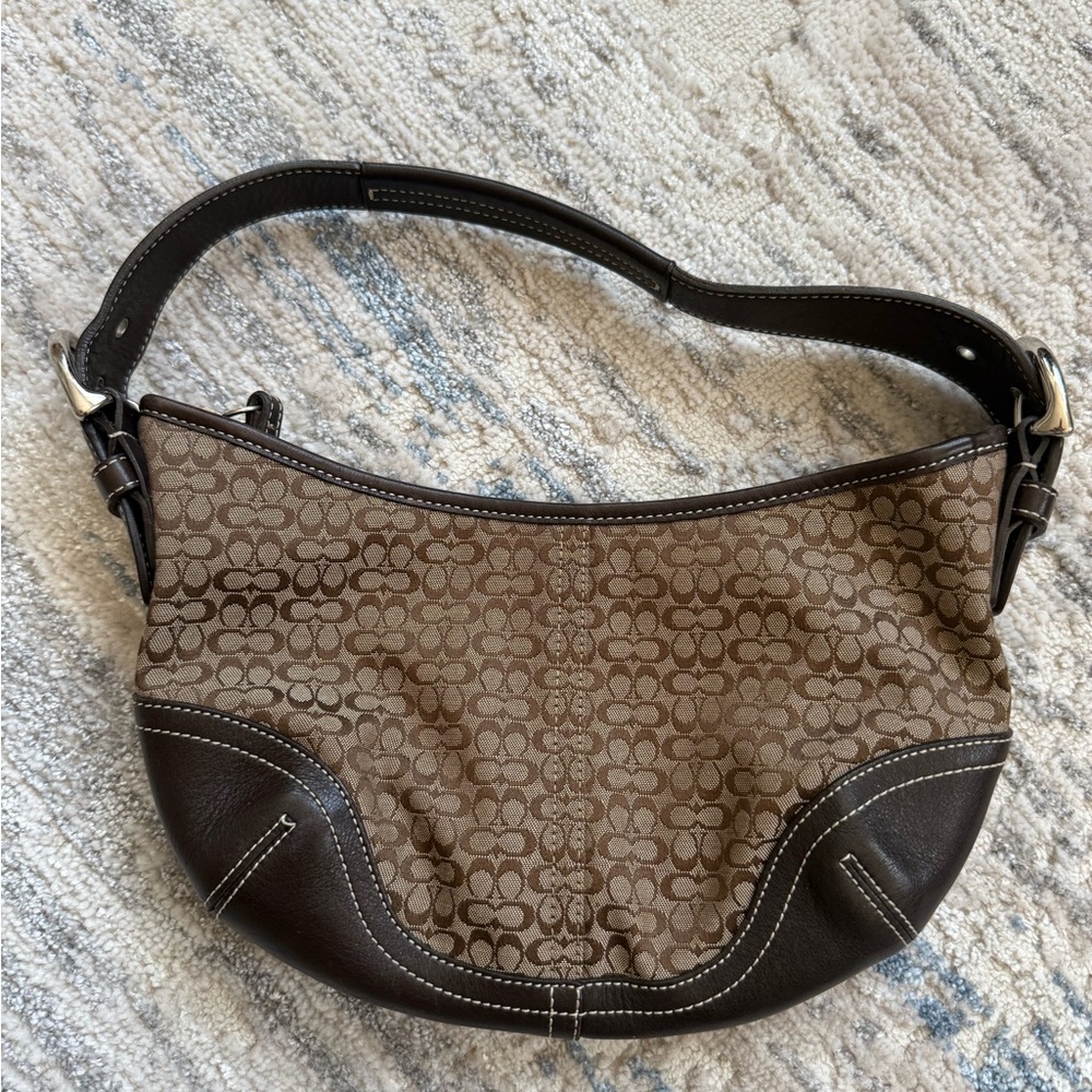 Coach Brown Signature Shoulder Bag